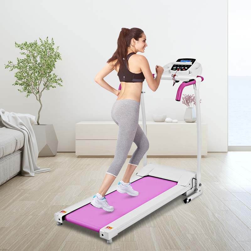 Small pink treadmill hot sale