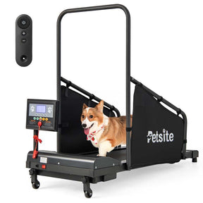 200 LBS Dog Treadmill Pet Running Machine, Indoor Pet Exercise Equipment with Remote & 1.4'' LCD Screen