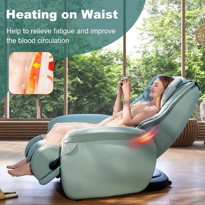 Full Body Zero Gravity Massage Chair SL Track Electric Massage Recliner with Heat, Pillow, Reversible Footrest & Automatic Shoulder Detection