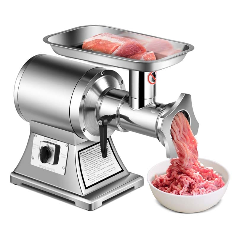Heavy Duty 550LB/h 1100W Commercial Grade Meat Grinder Stainless Steel Electric Food Grinder Processer