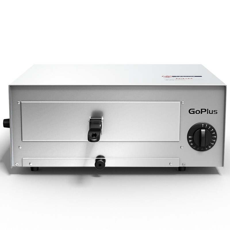 12" Commercial Pizza Oven Countertop, Stainless Steel Electric Pizza Maker & Baker, Snack Oven