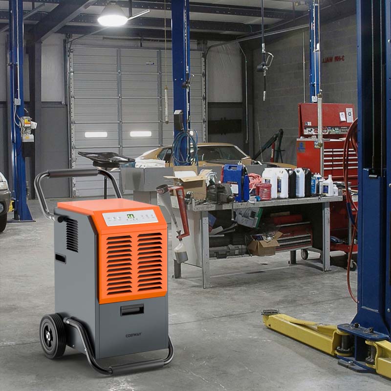 140 PPD Portable Commercial Dehumidifier with 1.45 Gallon Water Tank & 6.5 Ft Drainage Pipe