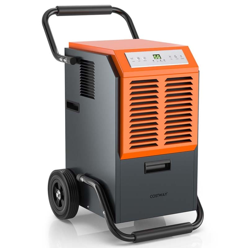 140 PPD Portable Commercial Dehumidifier with 1.45 Gallon Water Tank & 6.5 Ft Drainage Pipe