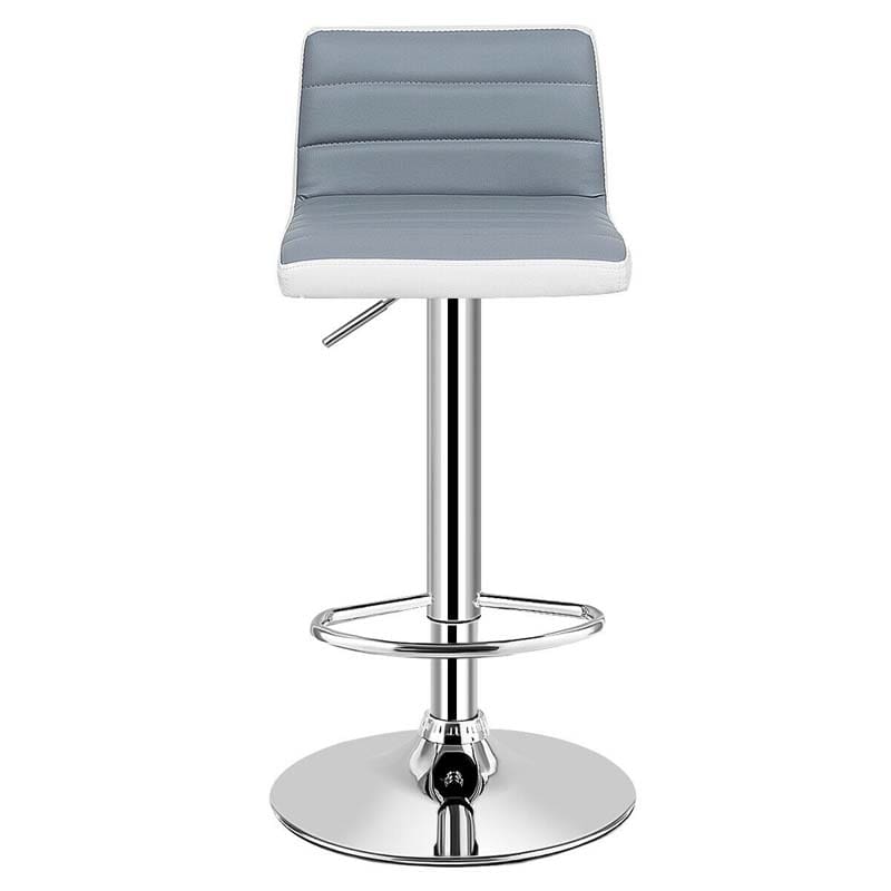 Adjustable Swivel Bar Stools Set of 2, PU Leather Counter Height Dining Chairs for Kitchen Pub Bistro