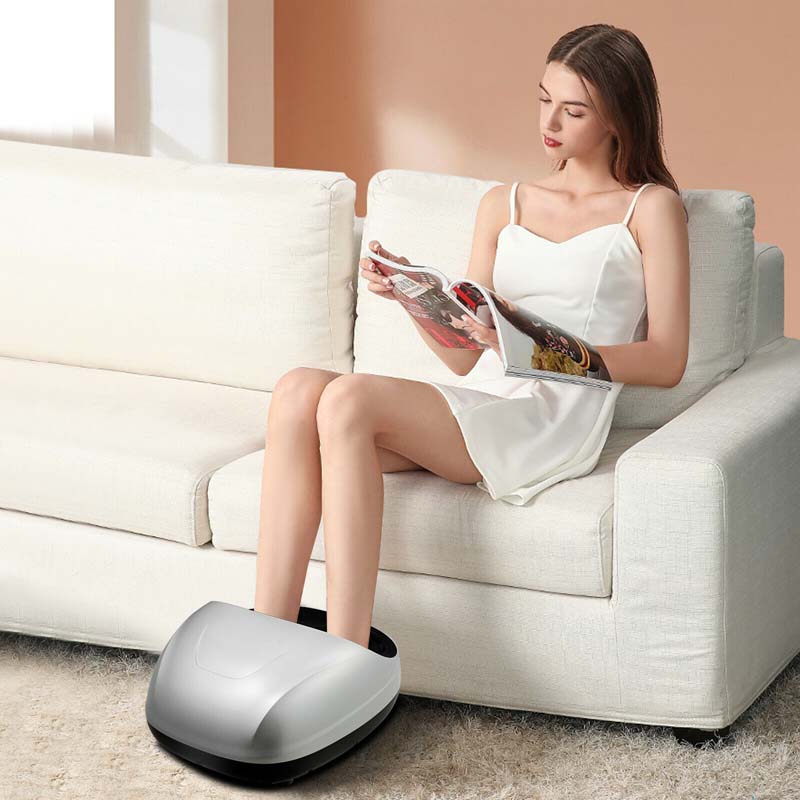 Foot Massager Machine with Heat & Remote, Shiatsu Foot Massager with Deep 3D Kneading Rolling Relieves Plantar Fasciitis