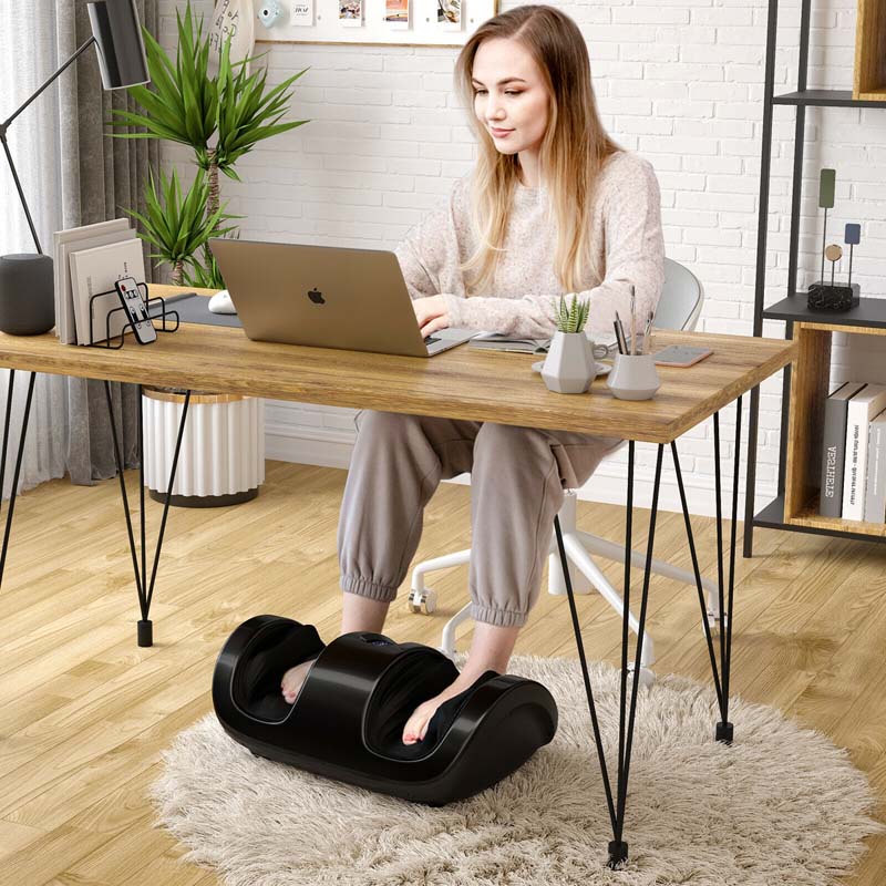 Shiatsu Foot Massager with Heat & Remote, Kneading & Rolling Feet/Leg/Calf/Arm/Ankle Electric Massage Machince