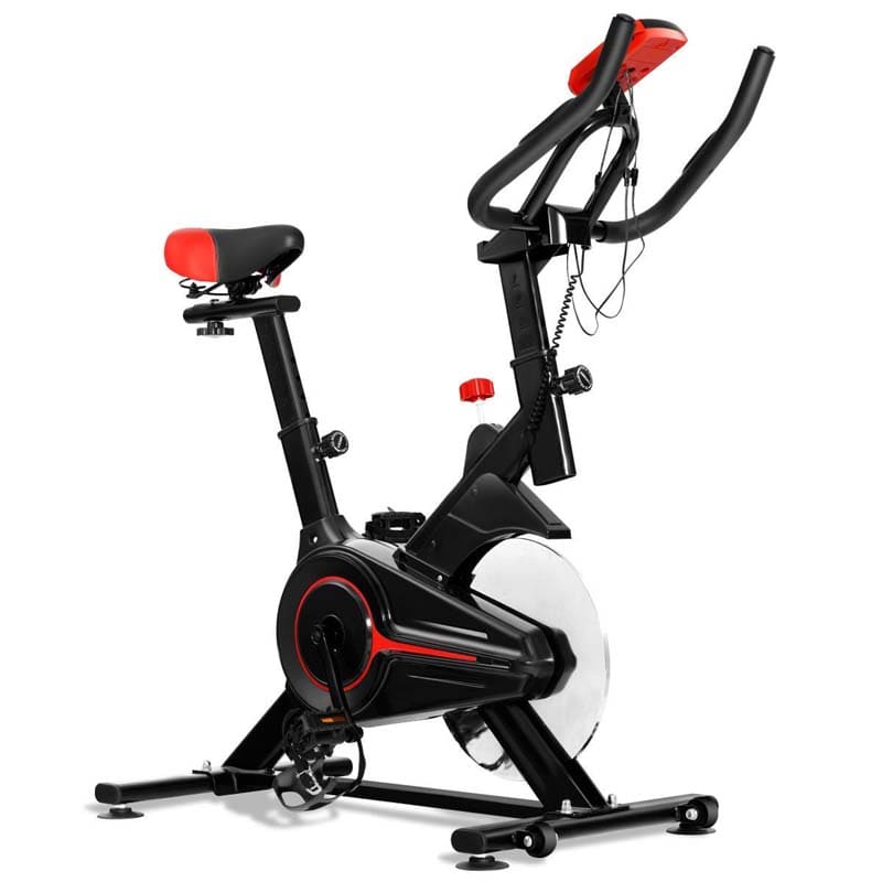 Indoor Stationary Exercise Bike with Heart Rate Sensor