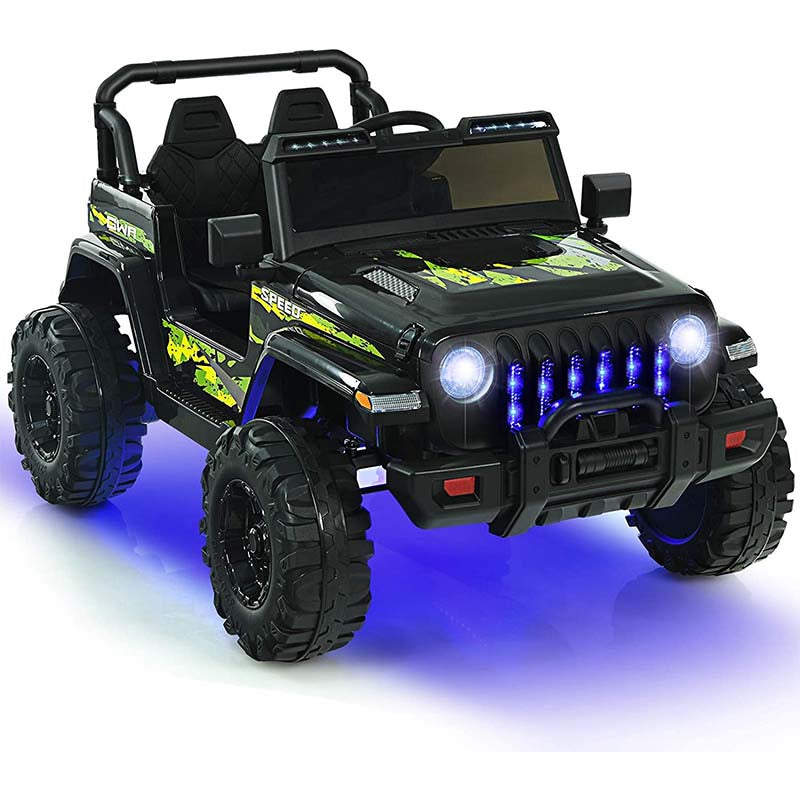 Kids Ride on Jeep Truck 12V Battery Powered Electric Vehicle with 2.4G Remote Control