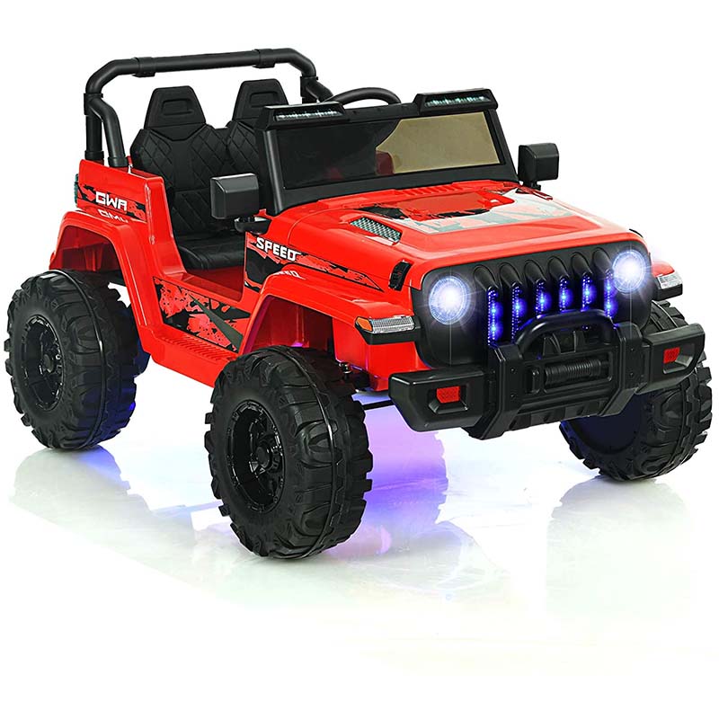 Kids Ride on Jeep Truck 12V Battery Powered Electric Vehicle with 2.4G Remote Control
