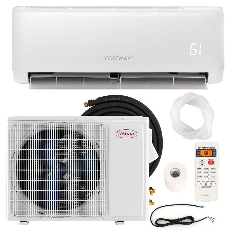 12000 BTU 21 SEER2 Mini Split Air Conditioner & Heater Ductless Inverter System, 208-230V Wall-Mounted AC Unit with Heat Pump