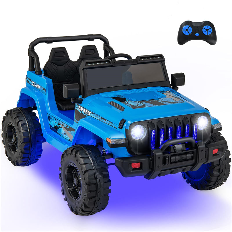 Kids Ride on Jeep Truck 12V Battery Powered Electric Vehicle with 2.4G Remote Control