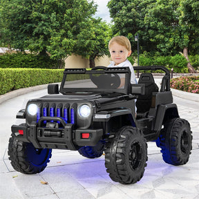 Kids Ride on Jeep Truck 12V Battery Powered Electric Vehicle with 2.4G Remote Control
