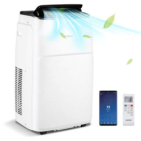 13000 BTU Smart WiFi Portable Air Conditioner, 4-in-1 Stand up AC Unit, Dehumidifier, Heater & Fan for Rooms up to 600 Sq.ft