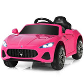 4-Wheel Licensed Maserati Kids Ride On Car, 12V Battery Powered Electric Toy Car with Parent Remote Control, Lights, Horn, Music