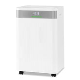 54 Pints Dehumidifier for Home, 4500 Sq.Ft Dehumidifier w/3 Modes, LED Display, 3-Color Indicator Light, 24H Timer, Child Lock, Drain Hose & Auto Defrost for Bathroom Bedroom Basement