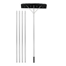Snow Roof Rake, 4.8-20 FT Aluminum Roof Rakes for Snow Removal with 25” Blade, Extendable Pole, Anti-Slip Handle, Snow Removal Tool, Snow Rake for Leaves, Debris, Rooftop, Car Roof