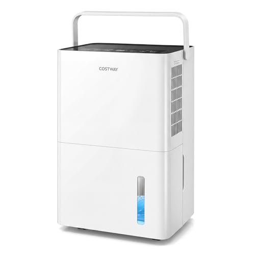 Dehumidifier for Home, 80 Pint Compressor Dehumidifier for 4000 Sq.Ft with Drain Hose, Smart Humidity Control, 24H Timer, Auto Defrost & Child Lock, Quiet for Bedroom, Bathroom & Basement