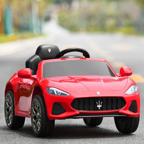 4-Wheel Licensed Maserati Kids Ride On Car, 12V Battery Powered Electric Toy Car with Parent Remote Control, Lights, Horn, Music