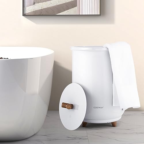 23L Bucket Style Towel Warmer with Fragrant Disc Holder, Large Bath Towel Warmer with 3 Heat Levels, 20/40/60/90 Min Timer and Auto Shut Off