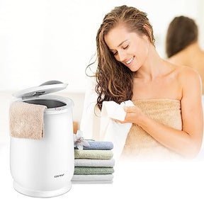 21L Large Towel Warmer Bucket, Heated Towel Warmer w/ 20-90 Min Timer & 2-5H Drying Mode, Auto Shut-off Function for Oversized Towels, Blankets, Bathroom Heater for Spa, Hotel