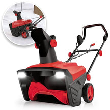 20" Corded Snow Blower, Electric Walk-Behind Snow Blower with 30 FT Throwing Distance and Dual LED Lights for Driveway Walking Path Yards, 120V, 2300W, 15 Amp, 3000 RPM Motor