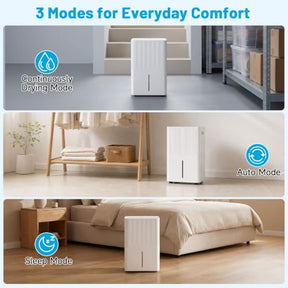 135 Pint/64 L Dehumidifier with Drain Hose for Home Basement
