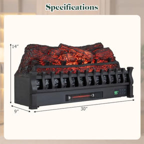Infrared Quartz Electric Fireplace Heater w/ App, Remote, Alexa & Google Assistant Compatible, 5 Flame Modes, 8H Timer, 1500W