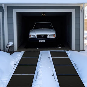 20" /30"x 30" Heated Snow Melting Mat, Heated Outdoor Mat for Winter Snow Removal with 3 in/h Speed, 9.5 ft Power Cord, GFCI Plug, Non-Slip Rubber and IP66 Waterproof, Snow and Ice Heated Pad for Walkway, Doorway and Driveway