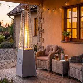 48000 BTU Pyramid Patio Heater w/Zippered Cover