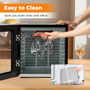 Dehydrator Machine with 10 Stainless Steel Racks, Dryer w/10 Preset Modes, 48-Hour Timer & 30-75℃ Adjustable Temperature, Food Dehydrator for Jerky, Vegetables, Fruits