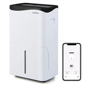 5500 Sq. Ft 100 Pints Portable Dehumidifier for Basements & Home with Smart App & Alexa Voice Control