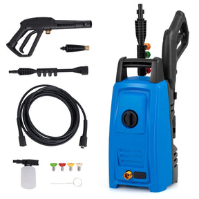 1900 PSI 1.8 GPM Electric Pressure Washer, Portable High Pressure Power Washer with 4 Quick Connect Nozzles, Soap Bottle & 19.7 FT Hose