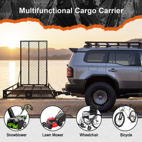 500 LBS Heavy-Duty Folding Hitch Mount Wheelchair Carrier