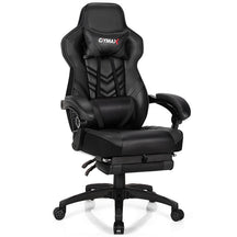 Ergonomic Gaming Chair Recliner with Footrest, Linkage Armrests & Lumbar Support, Big Wide High Back Swivel Video Gaming Office Computer Chair