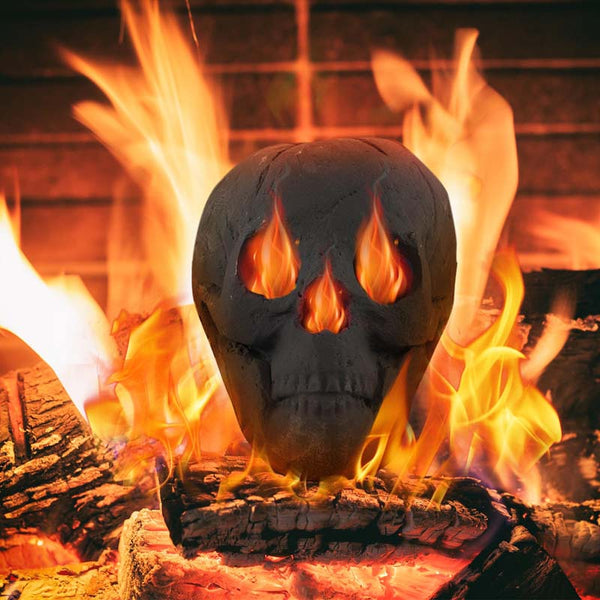 Durable Reusable Fireproof Fire Pit Skull Ceramic Stone Sale, Price ...