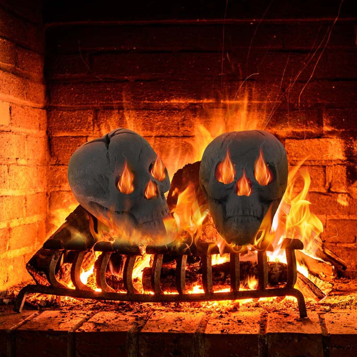 Durable Reusable Fireproof Fire Pit Skull Ceramic Stone Sale, Price ...