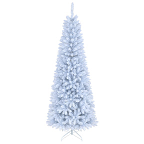 7 FT Pre-Lit Artificial Christmas Tree w/ 300 Warm White LED Lights, 8-Mode