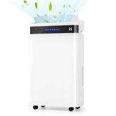 57 Pint Dehumidifier for Home and Basement, 4500 Sq. Ft Portable Dehumidifier with Auto & Manual Drainage, Intelligent Touch Control