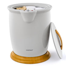 Towel Warmer Bucket, 20 L/5.3 Gallons Large Capacity Towel Warmer Barrel w/ Fragrance Holder, Auto Shut off, Hot Towel Heater for 2 Oversized 40" x 70" Oversized Towels, Bathrobes, Blankets, White/Gray