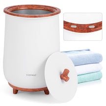 23L Bucket Style Towel Warmer with Fragrant Disc Holder, Large Bath Towel Warmer with 3 Heat Levels, 20/40/60/90 Min Timer and Auto Shut Off