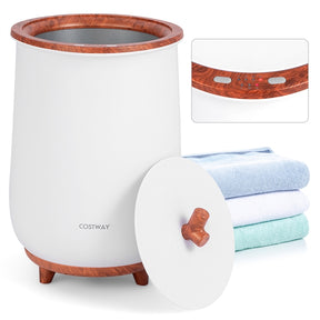 23L Bucket Style Towel Warmer with Fragrant Disc Holder, Large Bath Towel Warmer with 3 Heat Levels, 20/40/60/90 Min Timer and Auto Shut Off