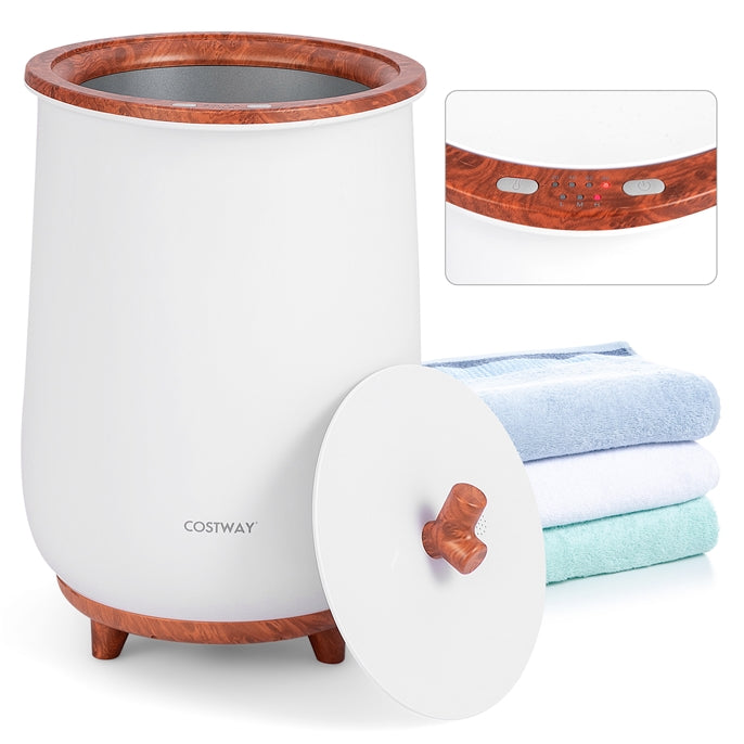 23L Bucket Style Towel Warmer with Fragrant Disc Holder, Large Bath Towel Warmer with 3 Heat Levels, 20/40/60/90 Min Timer and Auto Shut Off