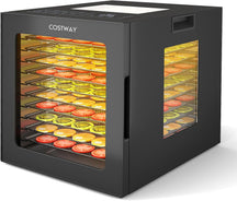 Dehydrator Machine with 10 Stainless Steel Racks, Dryer w/10 Preset Modes, 48-Hour Timer & 30-75℃ Adjustable Temperature, Food Dehydrator for Jerky, Vegetables, Fruits