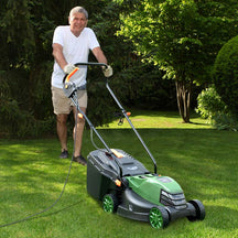 10 AMP 13" Corded Electric Push Lawn Mower 2-in-1 Walk-Behind Lawnmower with Collection Box, 3 Adjustable Height Position