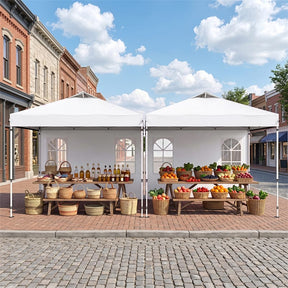 Pop Up Canopy Tent, Waterproof Outdoor Party Event Tent with Sidewalls, Center Lock & Sandbags Carry Bag, Portable Commercial Gazebo
