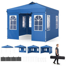 Pop Up Canopy Tent, Waterproof Outdoor Party Event Tent with Sidewalls, Center Lock & Sandbags Carry Bag, Portable Commercial Gazebo