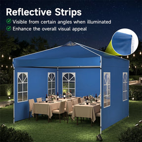 Pop Up Canopy Tent, Waterproof Outdoor Party Event Tent with Sidewalls, Center Lock & Sandbags Carry Bag, Portable Commercial Gazebo