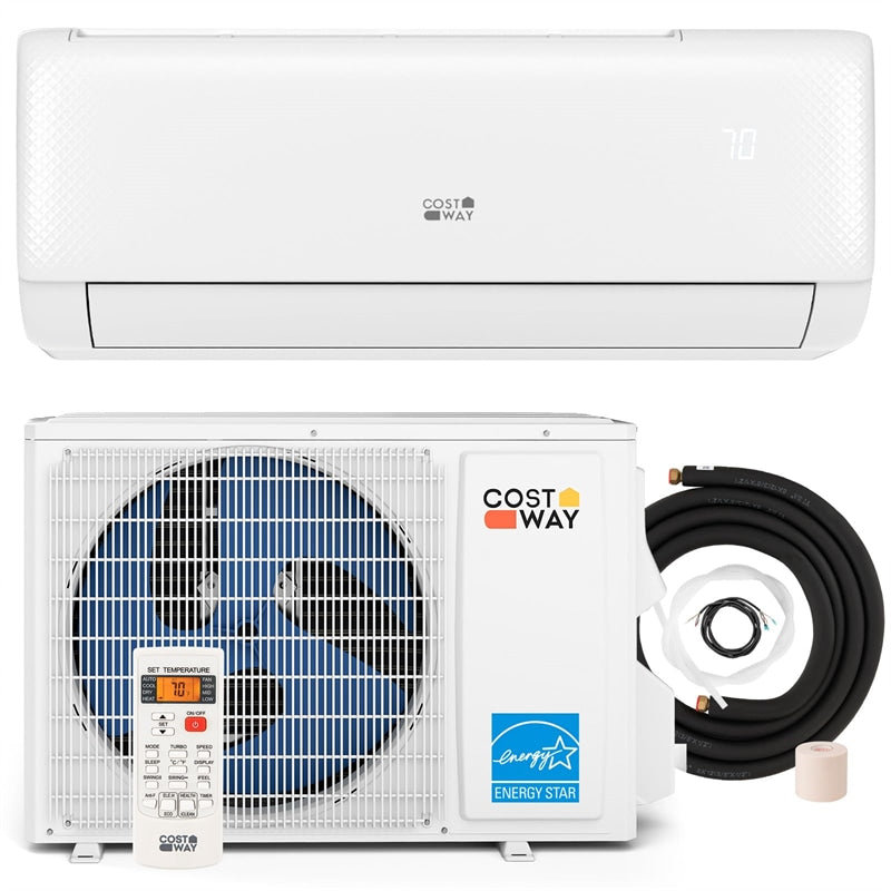 12000 BTU 21 SEER2 Mini Split Air Conditioner & Heater Ductless Inverter System, 208-230V Wall-Mounted AC Unit with Heat Pump