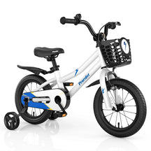 12-20 Inch Kids Bike with Removable Training Wheels, Basket & Bell for 3-8 Years Old Boys Girls, Adjustable Children Bicycle