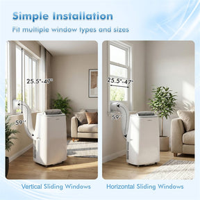 15000 BTU Portable Air Conditioner with WiFi & APP Control, 4-in-1 AC Unit with Fan, Dehumidifier & Sleep Mode, 24H Timer, Cools up to 750 Sq.Ft